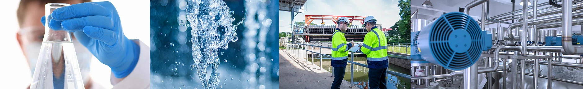 Fachliche Kompetenz, professionelle Laborarbeit, hochmoderne Wasseraufbereitung und Anlagenservice als Leistungen von ADAQUA.